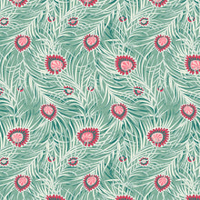 Load image into Gallery viewer, Liberty wide width backing fabric-per half yard- Peacock dance A