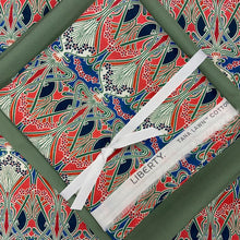 Load image into Gallery viewer, Art Nouveau Stars Cushion Fabrics Green background and Ianthe C