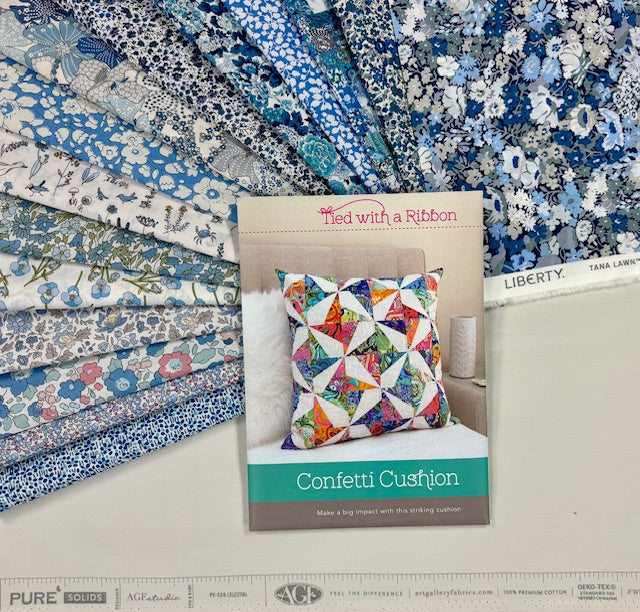 Confetti Cushion Kit- Celestial Grey background