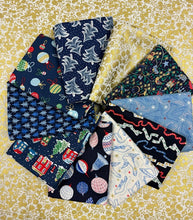 Load image into Gallery viewer, Liberty Quilting Cotton Festive Bundle- Blues