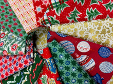 Load image into Gallery viewer, Liberty Quilting Cotton Festive Bundle- Red and Green