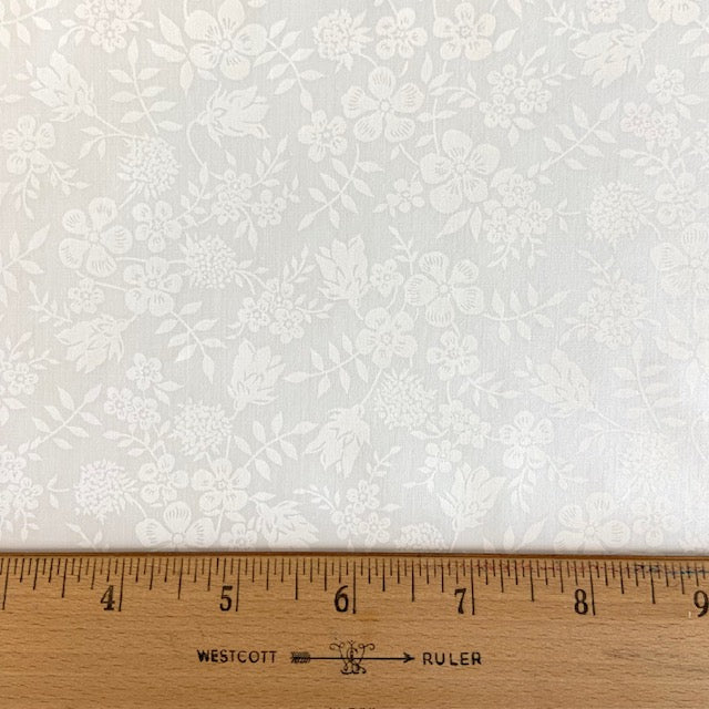 Edenham X Pigment White on White -Liberty Tana Lawn