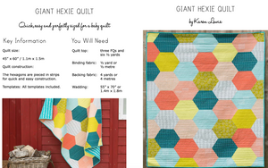 Giant Hexie Quilt Kit