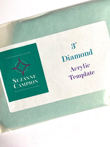 3" Diamond Acrylic used for Art Nouveau stars EPP