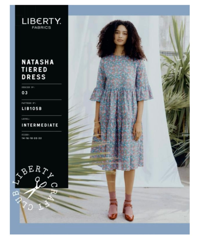 Liberty fabrics Natasha Dress pattern B sizes 16-22