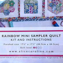 Load image into Gallery viewer, Liberty Tana Lawn® Fabric Rainbow Mini Sampler Quilt Kit
